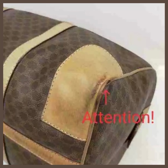 CELINE Macadam Pattern Boston Bag with Padlock Key - Picture 5 of 11